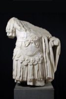 Statue of a man with a lorica (cuirass). Found in the Forum of Trajan, it maybe comes from the niche of the large hemicycles of the porticoes