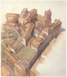 Trajan's Markets in 16th century